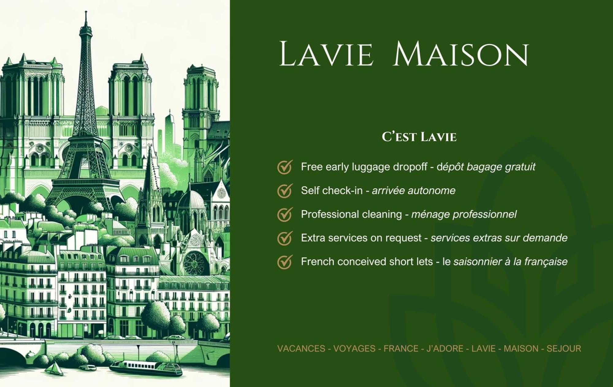 Lavie Maison Chic Stay Ac Parking باريس المظهر الخارجي الصورة